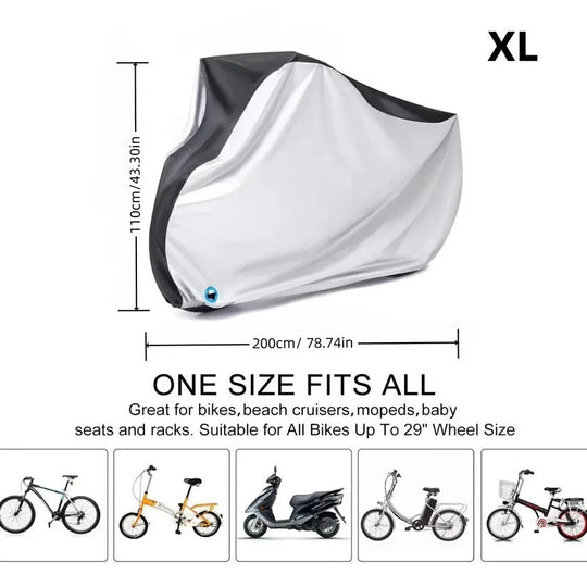 Waterproof Electric Bike Cover with PU Coating and Lock Opening for Outdoor Use