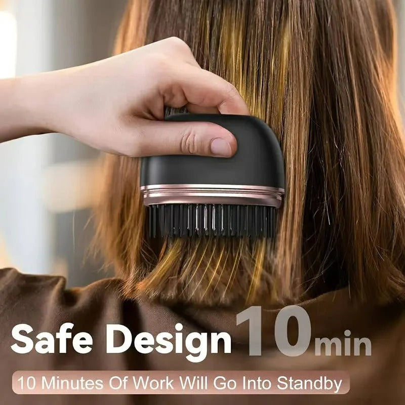 Compact Cordless Heated Straightening Comb, USB Rechargeable