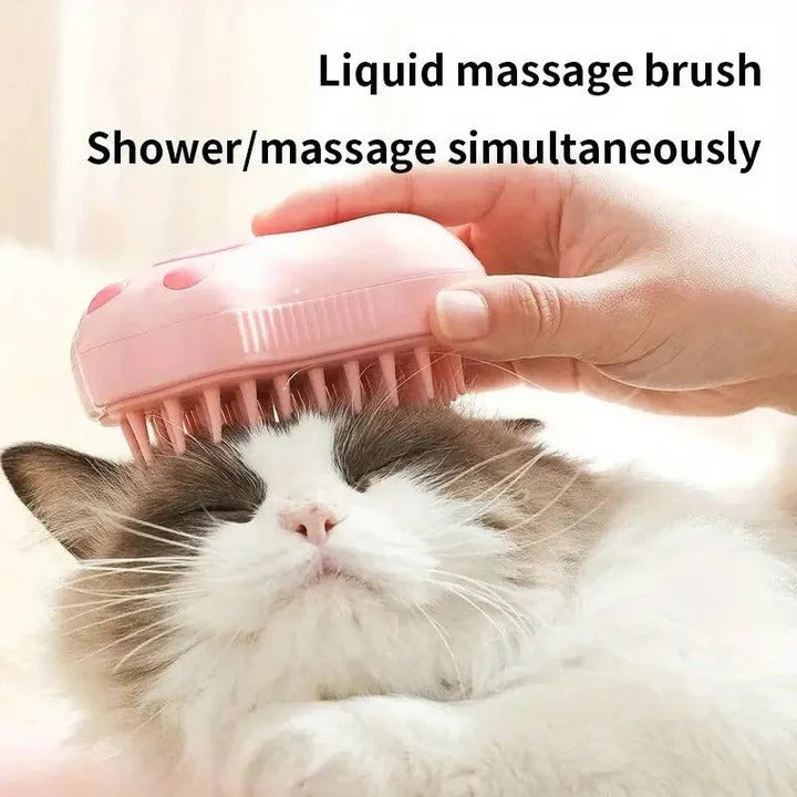 Steam Pet Grooming Brush for Dogs