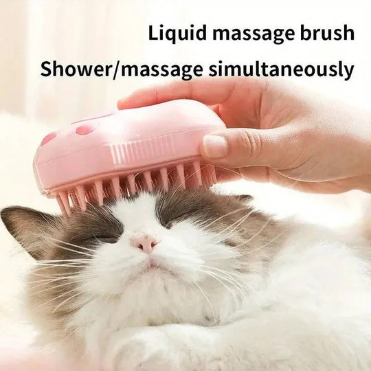 Steam Pet Grooming Brush for Dogs