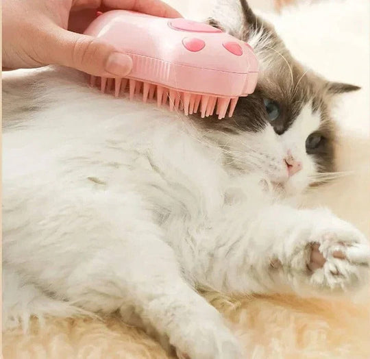 Steam Pet Grooming Brush for Dogs