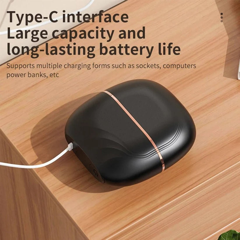Compact Cordless Heated Straightening Comb, USB Rechargeable