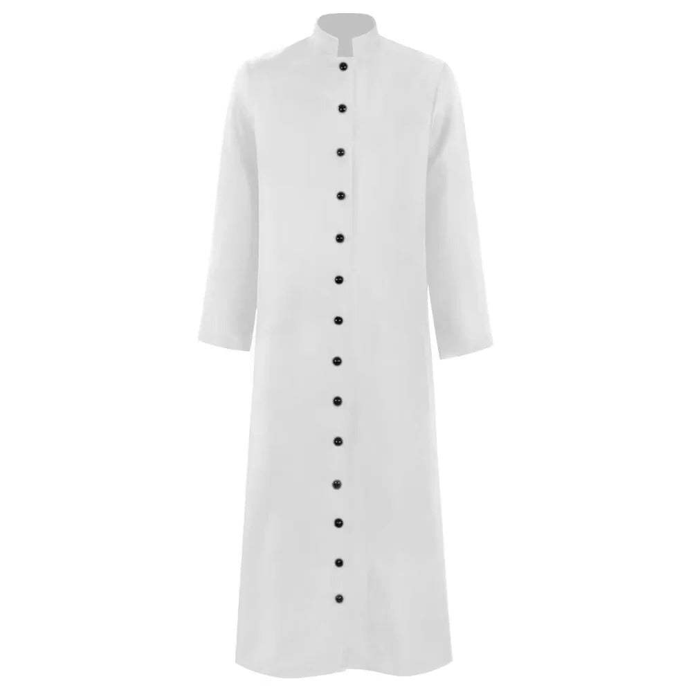 Medieval Flowing Wizard Robe Costume for Cosplay and Stage