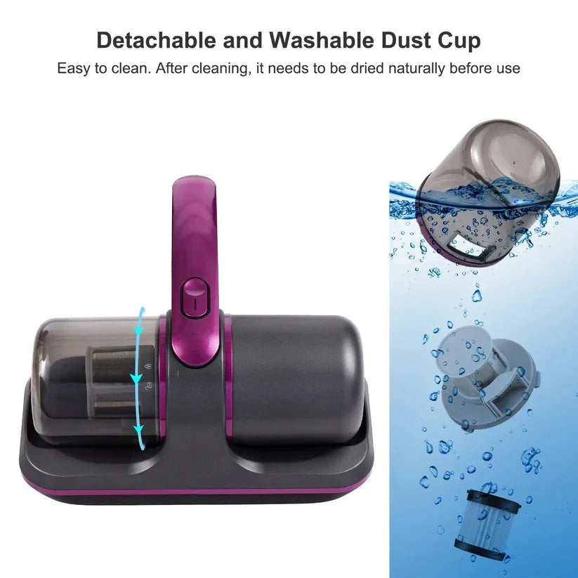 Cordless UV Vacuum Cleaner with 2 Speeds for Mattress and Sofa Care