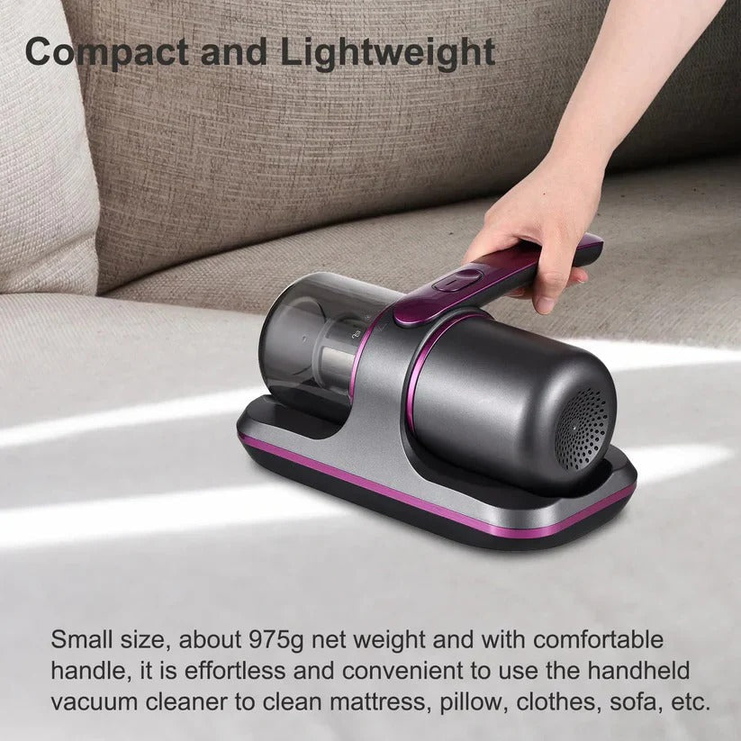 Cordless UV Vacuum Cleaner with 2 Speeds for Mattress and Sofa Care