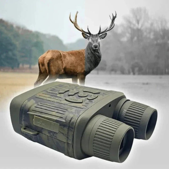Infrared Night Vision Optics with Built-In Display and Zoom