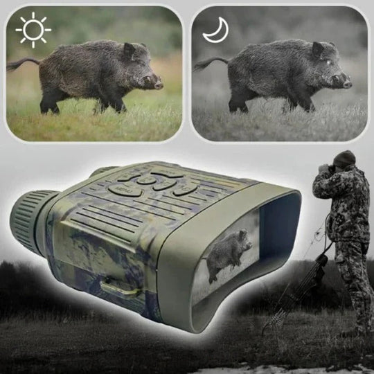 Infrared Night Vision Optics with Built-In Display and Zoom