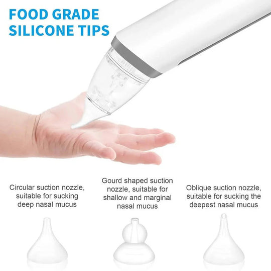 Rechargeable Electric Nasal Aspirator for Babies, 3 Suction Modes with Music