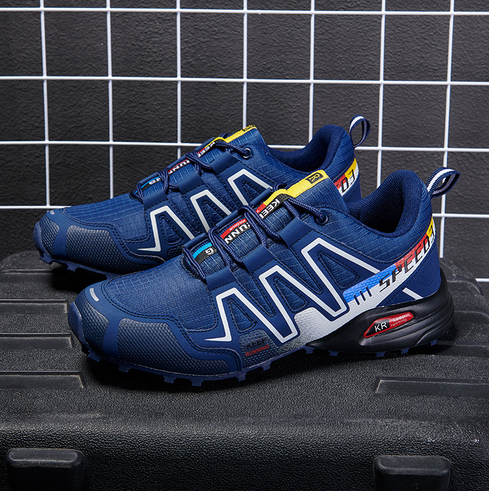 Summit Climber Hiking Boots in Blue and Green