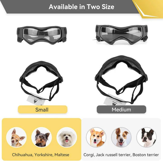 Ventilated Dog Goggles with Adjustable Strap
