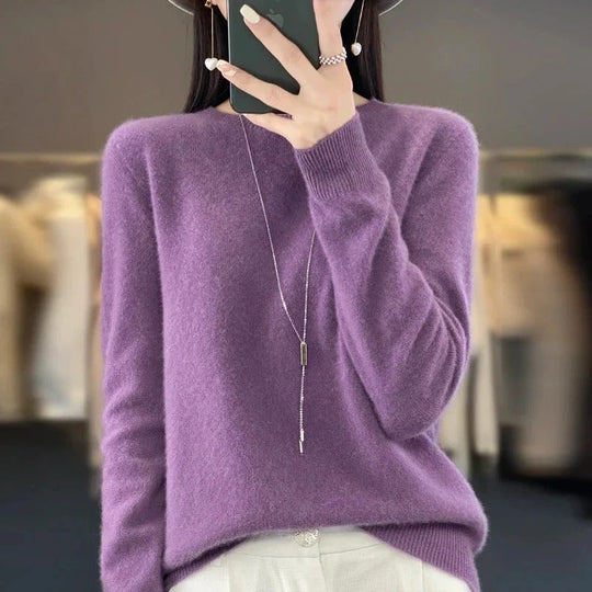 Merino Wool Sweater for Autumn and Winter