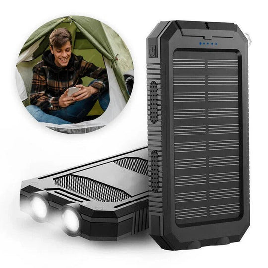 Solar Power Bank Charger with Waterproof Design