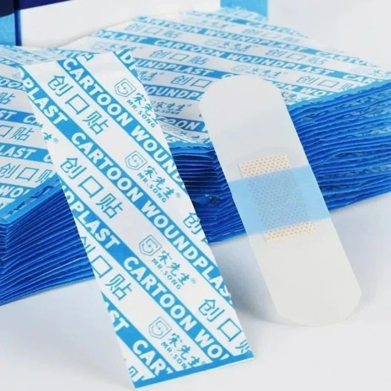Waterproof Clear Adhesive Bandages with Breathable Design, 120 Pack
