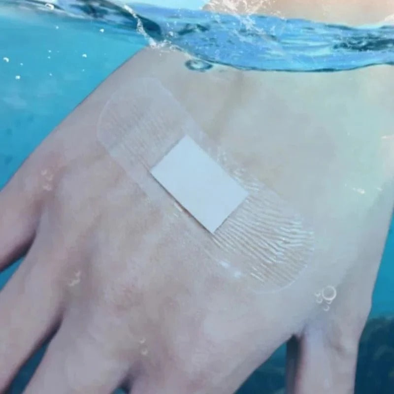 Waterproof Clear Adhesive Bandages with Breathable Design, 120 Pack