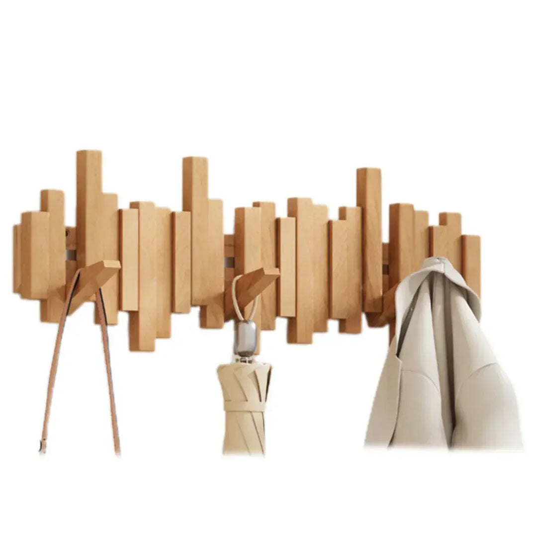 Elegant Wall Coat Rack in Piano Wood – Practical Solution for Organizing Your Entryway