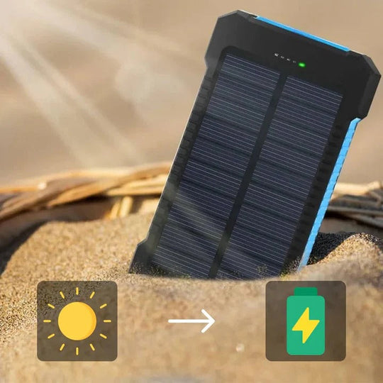 Solar Power Bank Charger with Waterproof Design