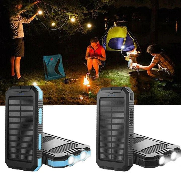 Solar Power Bank Charger with Waterproof Design