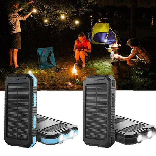 Solar Power Bank Charger with Waterproof Design