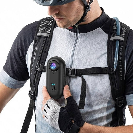 Magnetic 4K Action Camera for Cycling with 120 Degree Wide Lens