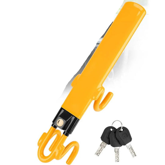 Adjustable Steering Wheel Lock with 3 Keys for Car Security Support