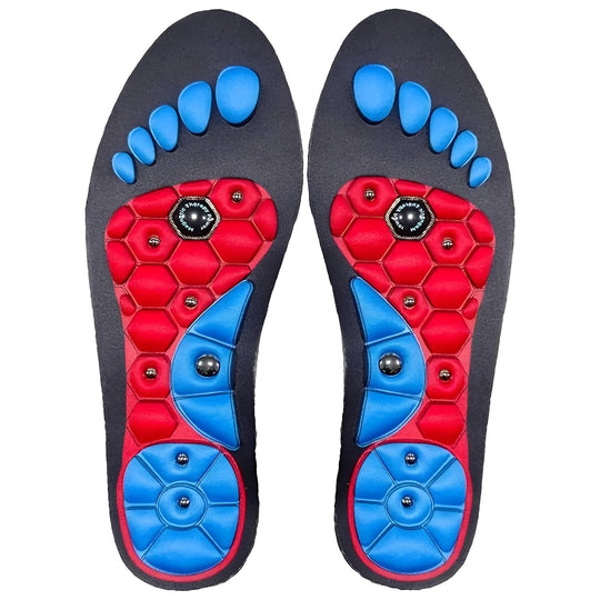 Magnetic Comfort Insoles with Cushioning and Arch Support