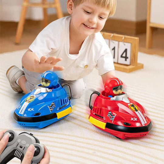 Remote Control Bumper Car Set with Eject Feature, 2 Pack for Kids