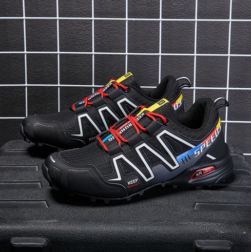 Summit Climber Hiking Boots in Blue and Green