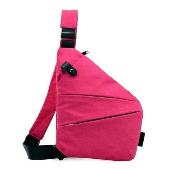 Unisex Crossbody Bag with Hidden Zipper and Secure Design