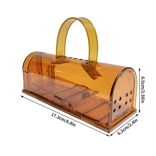 Reusable Mechanical Rodent Pedal Trap with Transparent Housing