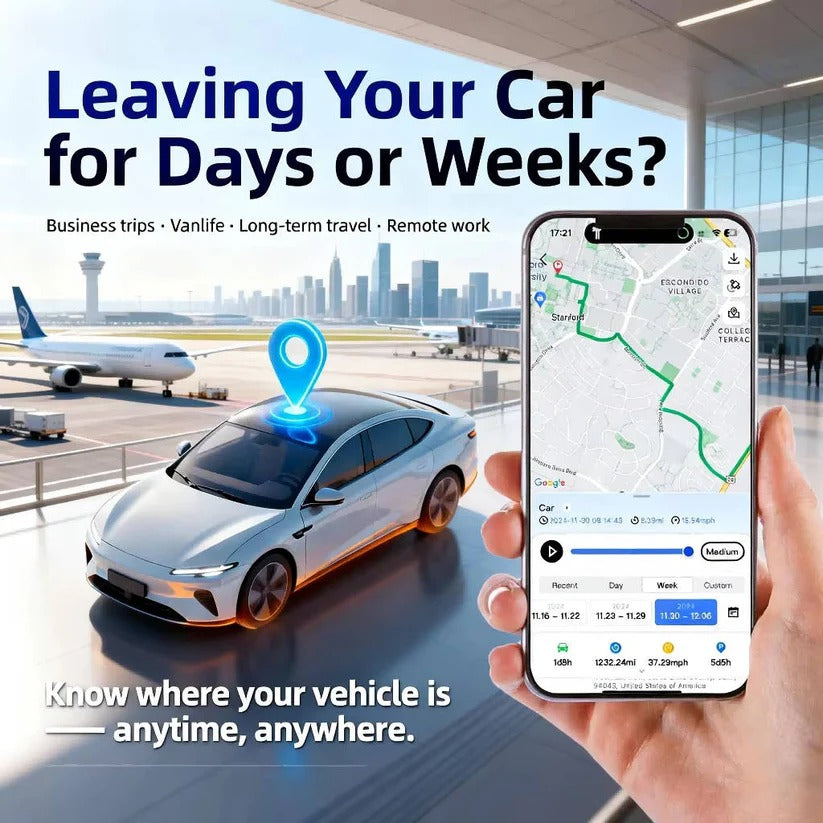 Wireless GPS Vehicle Tracker with IoT SIM, Geo Fence and Alerts