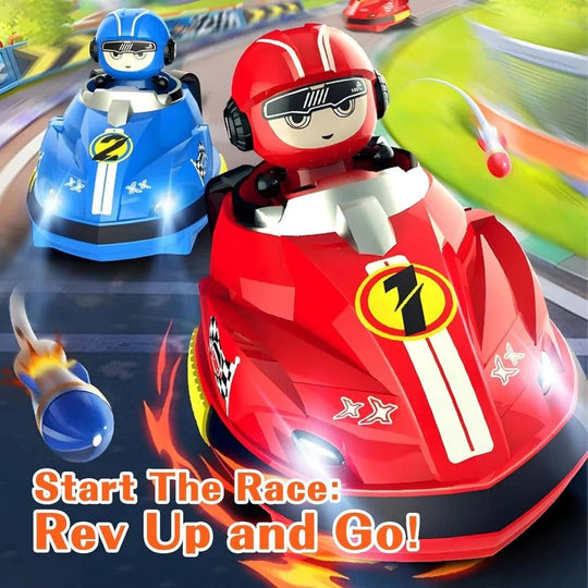 Remote Control Bumper Car Set with Eject Feature, 2 Pack for Kids