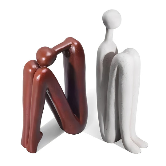 Polyresin Decorative Bookends for Home and Office, Set of 2