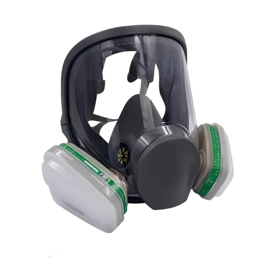 Full Face Respirator Mask with Anti-Fog Lens and Silicone Seal