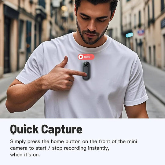 Magnetic 4K Action Camera for Cycling with 120 Degree Wide Lens