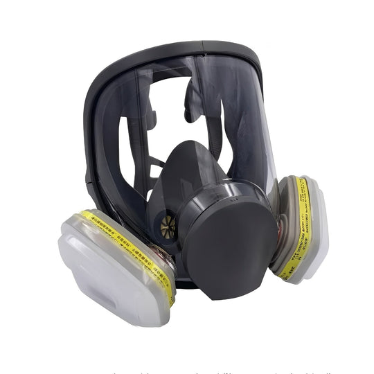 Full Face Respirator Mask with Anti-Fog Lens and Silicone Seal