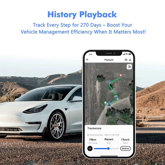 Wireless GPS Vehicle Tracker with IoT SIM, Geo Fence and Alerts