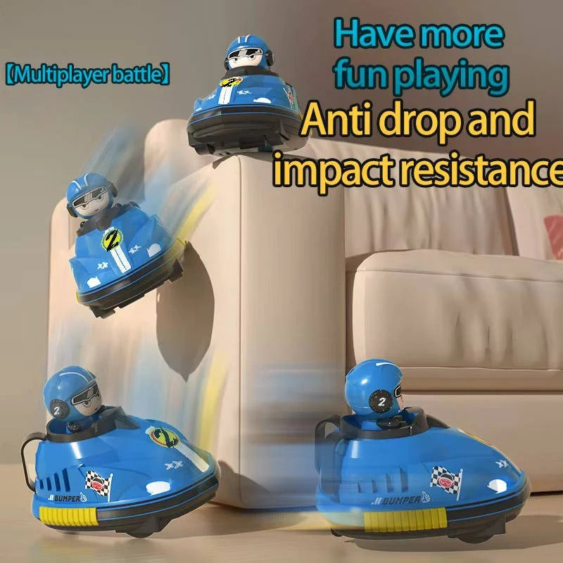 Remote Control Bumper Car Set with Eject Feature, 2 Pack for Kids