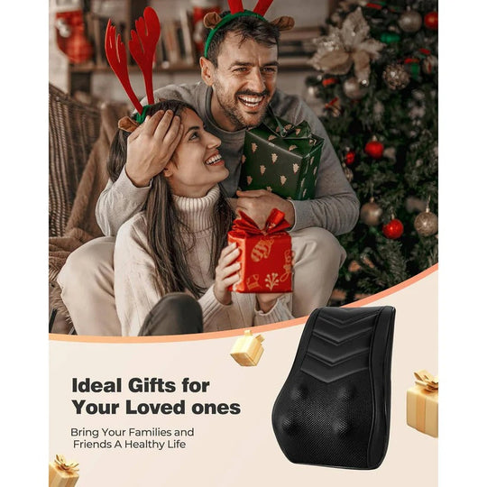 Heated Kneading Massage Pillow for Neck and Back with 3 Modes