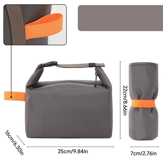 Insulated Thermal Lunch Bag with EVA Lining and Strap