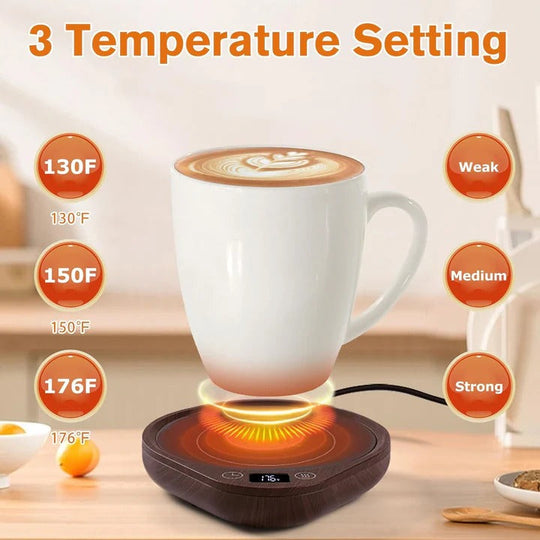 Desktop Coffee Mug Warmer Set and Ceramic Mug