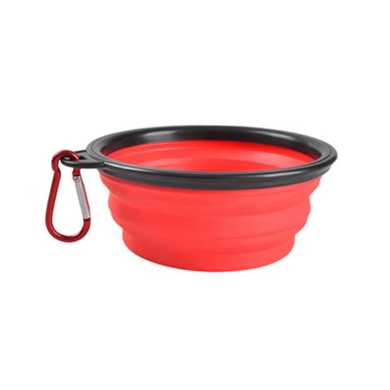 Portable Collapsible Silicone Pet Bowl for Dogs and Cats
