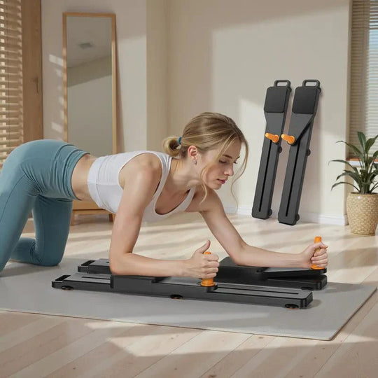 Core Training Board with Ab Roller Resistance Bands and Knee Mat