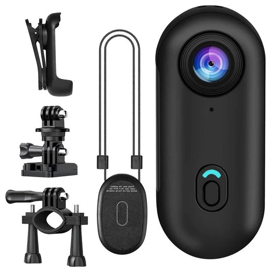 Magnetic 4K Action Camera for Cycling with 120 Degree Wide Lens