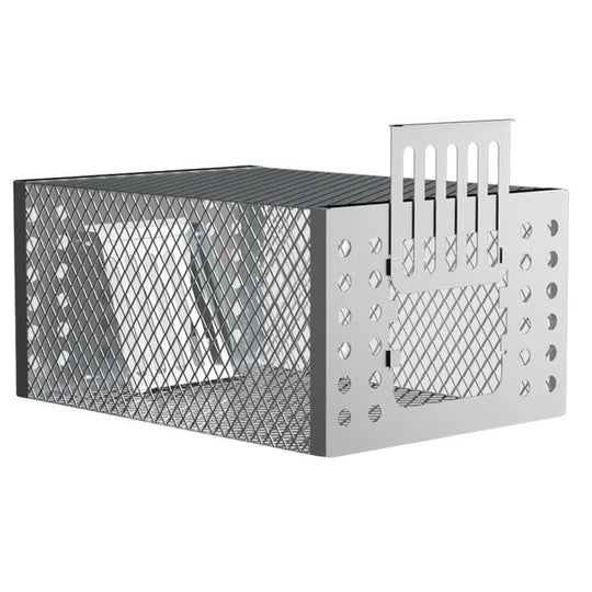 Reusable Sliding Door Rodent Cage with One Way Entry Design