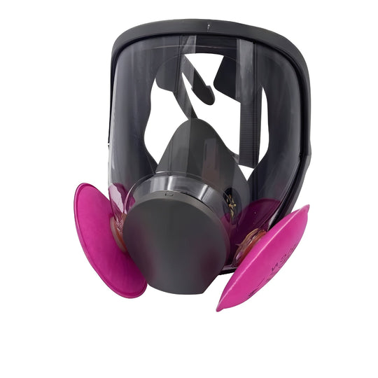 Full Face Respirator Mask with Anti-Fog Lens and Silicone Seal