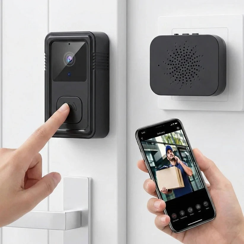 1080P HD Wi-Fi Video Doorbell with Two-Way Audio and Cloud Storage