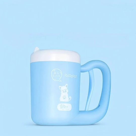 Portable Pet Paw Washing Cup with Soft Silicone Cleaning Bristles for Mud and Dirt Removal