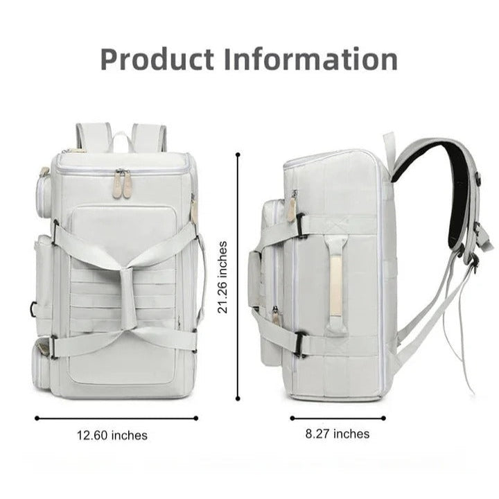 Travel Backpack with Laptop Pocket and Multi-Compartment Design