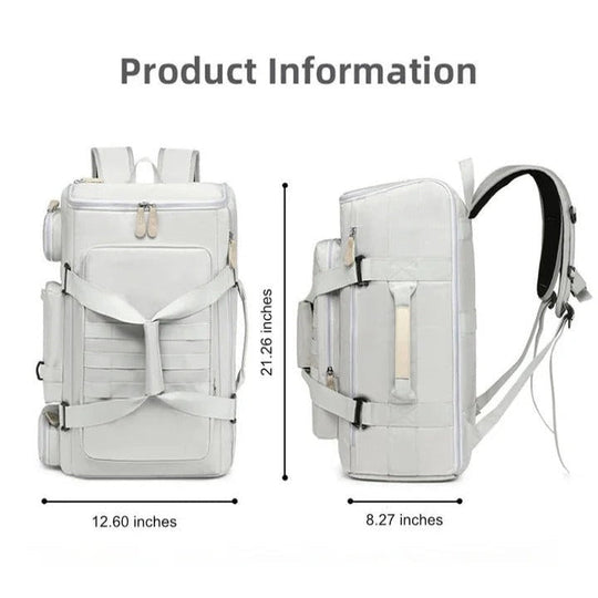 Travel Backpack with Laptop Pocket and Multi-Compartment Design