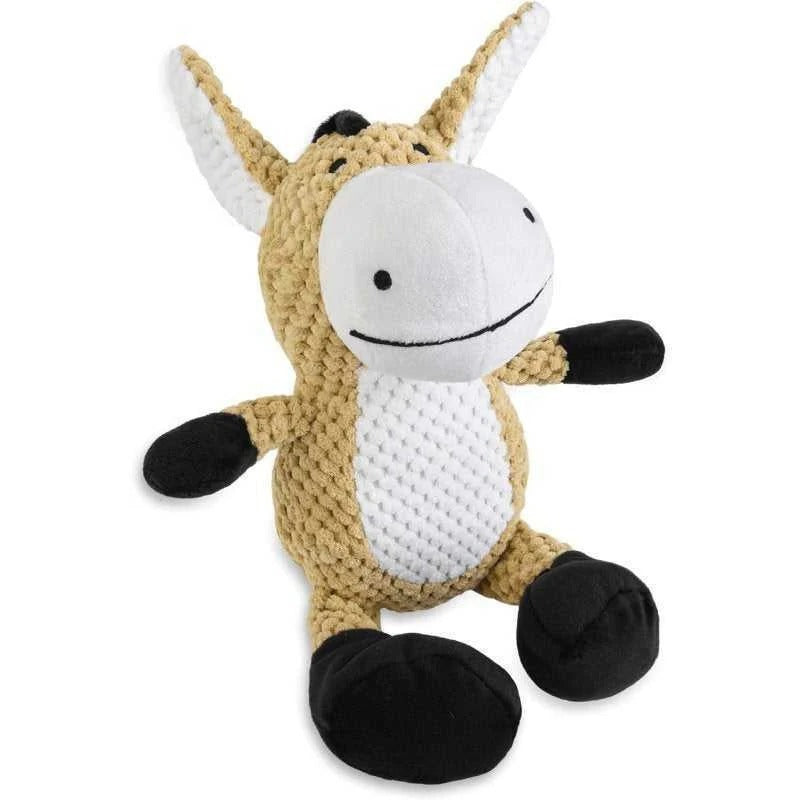 Squeaky Plush Dog Toy with Crinkle and Chew Features